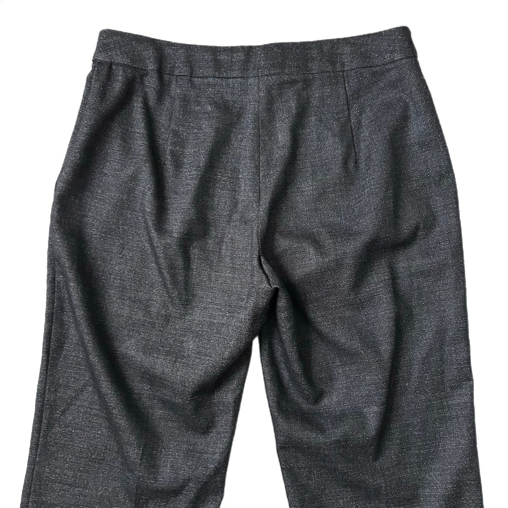 Max Mara Made in Italy Charcoal Grey Textured Straight Leg Dress Pants Womens 32 - Picture 5 of 6